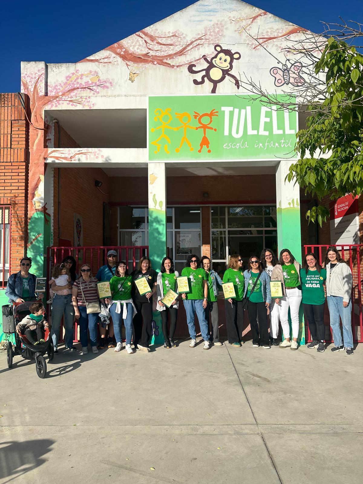 También la escoleta infantil Tulell se ha sumado a la jornada reivindicativa.
