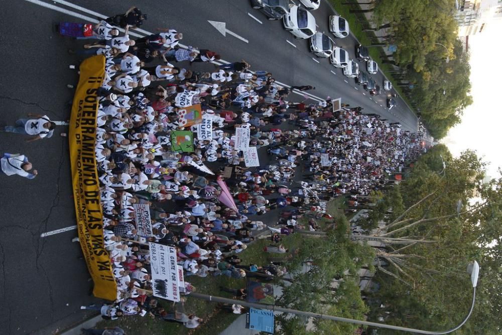 Manifestación contra el muro de Murcia en Madrid