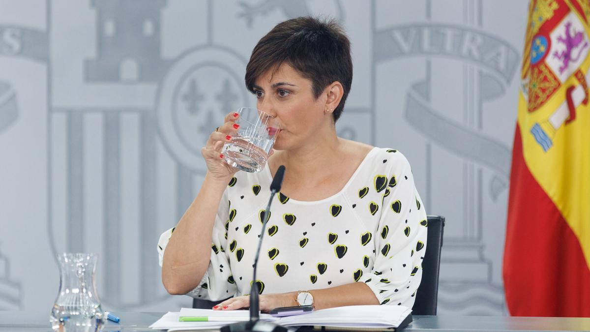 La portavoz del Gobierno y ministra de Política Territorial, Isabel Rodríguez.