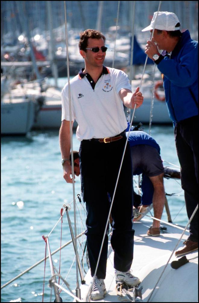 Felipe de Borbón, en la copa de vela reina Sofía de 1997