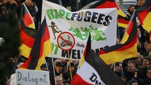 Concentración de la extrema derecha aleman el año pasado en Colonia.