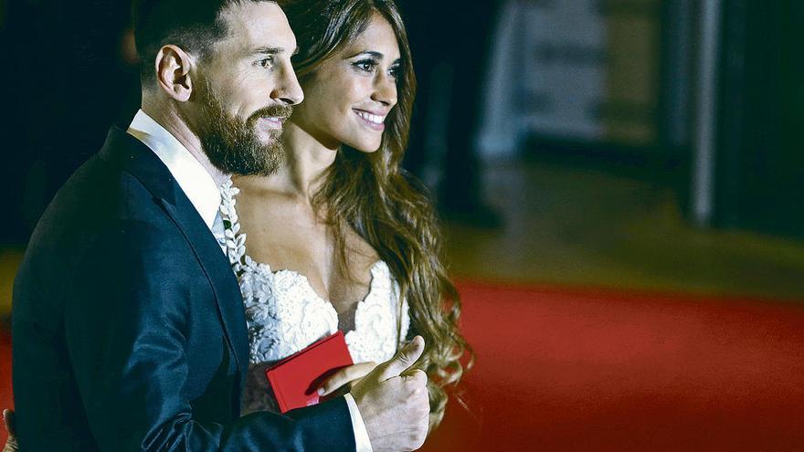 Messi y su ahosra mujer, Antonela Rocuzzo.