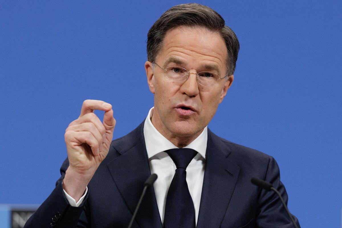 El secretario general de la OTAN, Mark Rutte, presenta el Informe Anual de la Alianza de 2025 en la sede de la OTAN en Bruselas,.