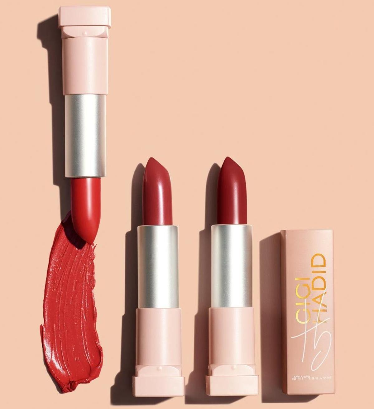 Los labiales rojo pasión de la colección de Gigi Hadid para Maybelline Nueva York