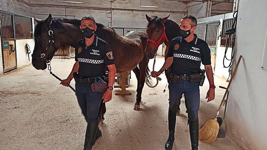 La caballería de la Policía Local cumple 120 años a pleno galope