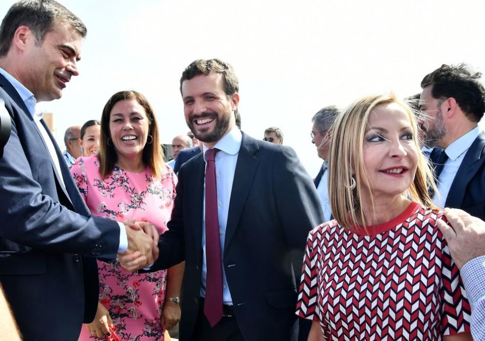 Encuentro de Pablo Casado (PP) con hoteleros en el sur de Gran Canaria