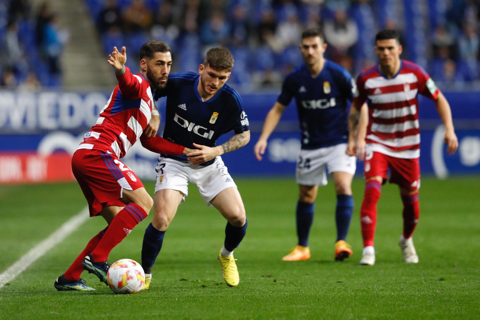 En imágenes: así fue la victoria copera del Oviedo ante el Granada