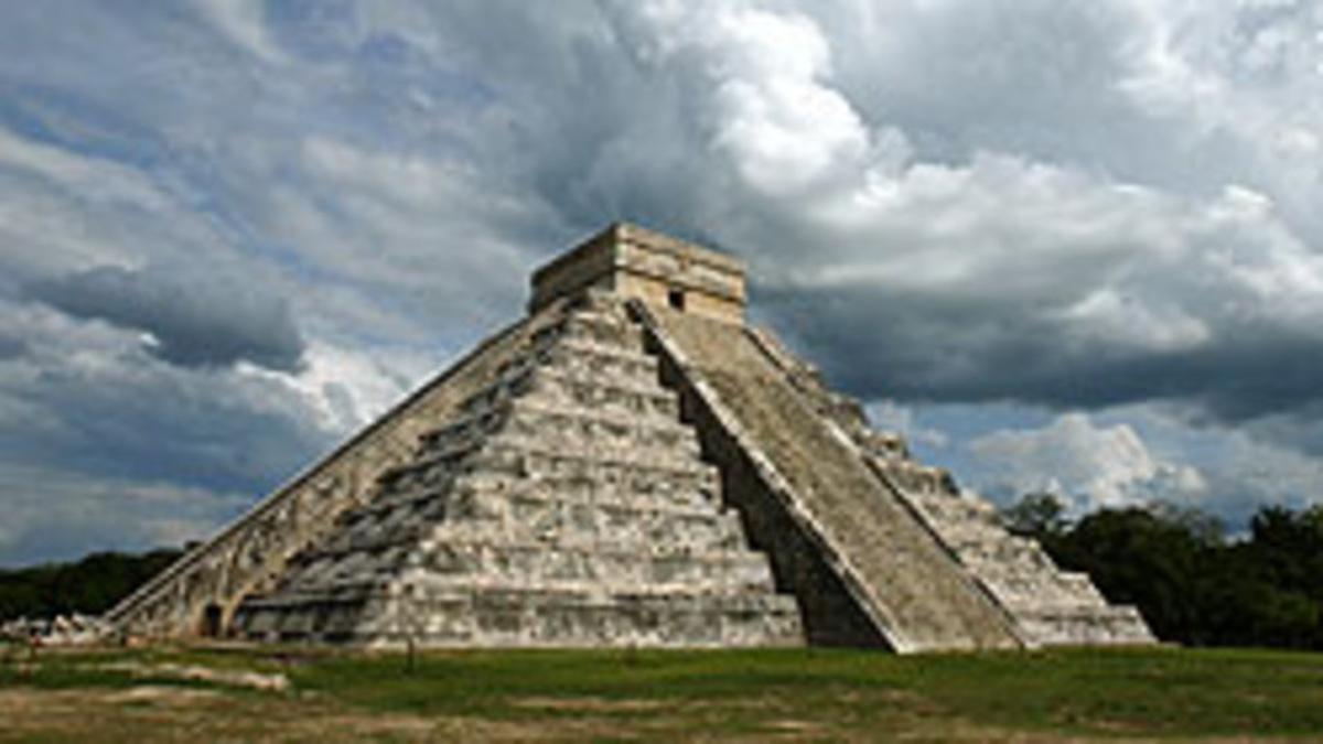 Vista del yacimiento arqueológico maya de Chichen Itza, en México.
