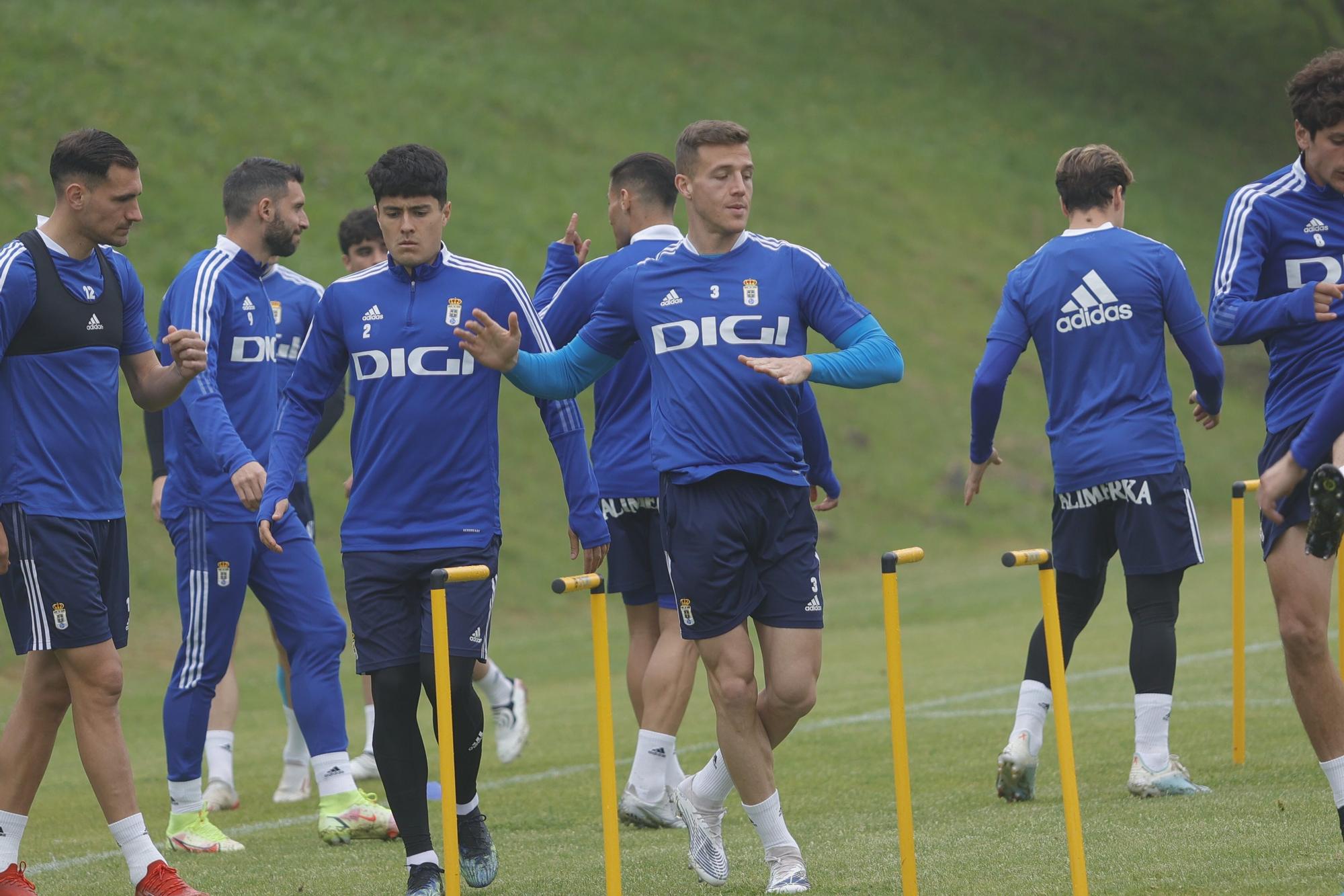 Las imágenes del entrenamiento del Oviedo