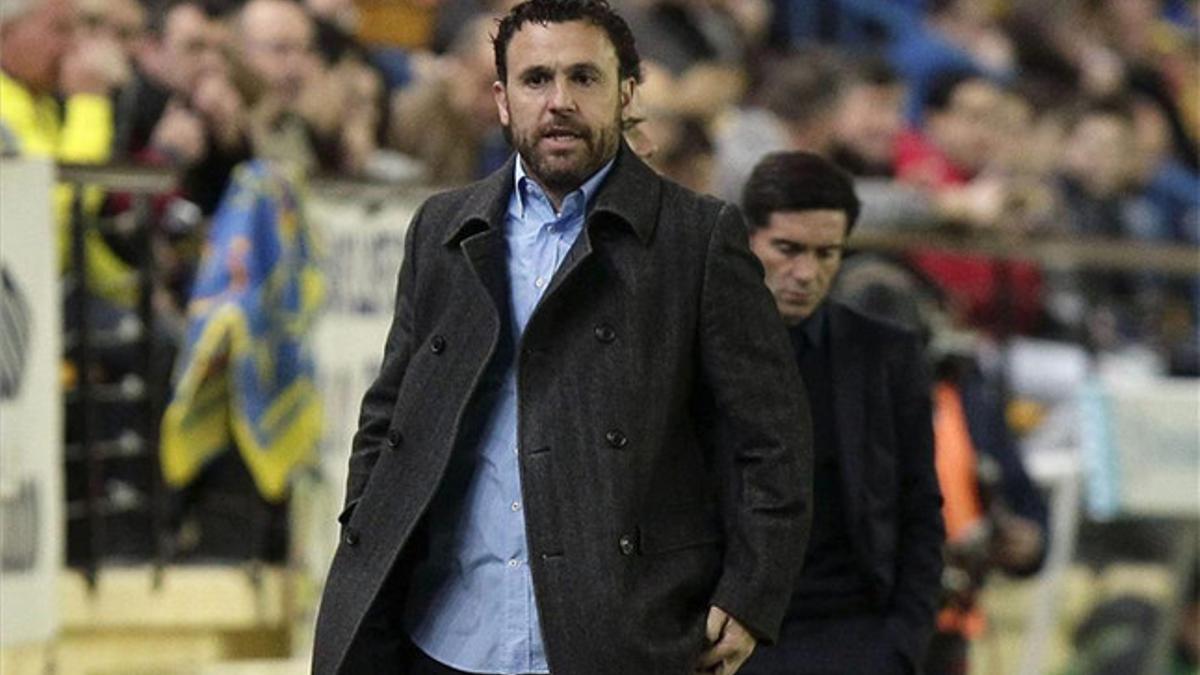 Sergio González, durante el partido ante el Villarreal