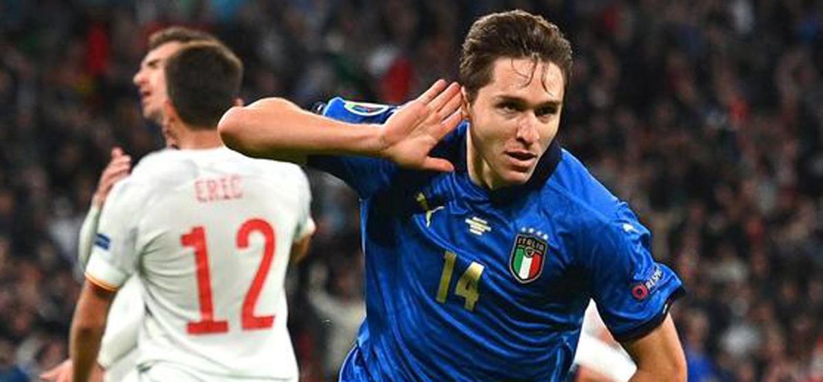 Federico Chiesa, con Italia