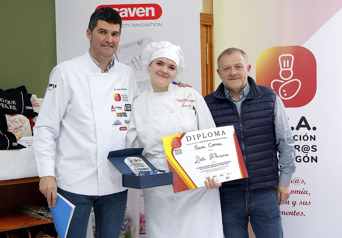 Sara Correa, segunda clasificada del concurso de jóvenes cocineros