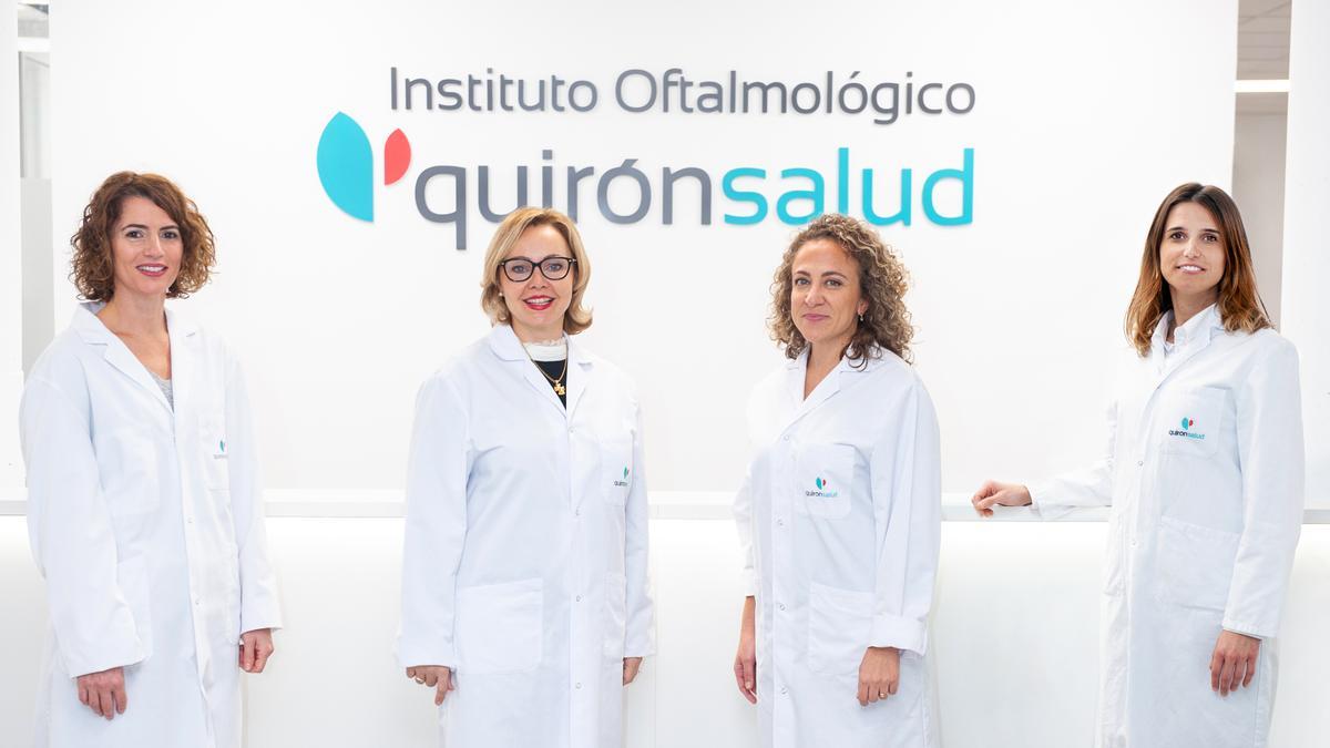 Equipo de oftalmologas del Instituto Quirónsalud Palmaplanas