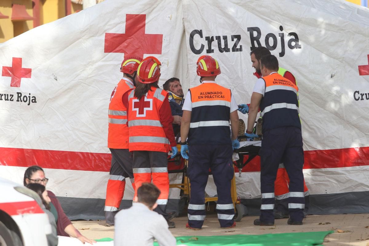 Simulacro de accidente con víctimas en El Arenal