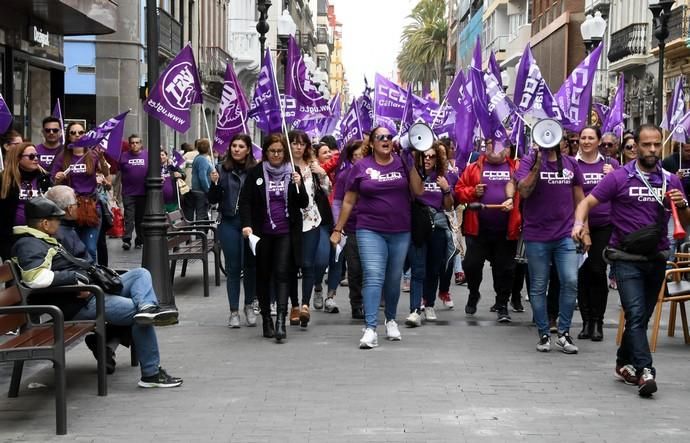 08/03/19 LAS PALMAS DE GRAN CANARIA. Huelga de Consumo en la calle Triana. Fotógrafa: YAIZA SOCORRO.