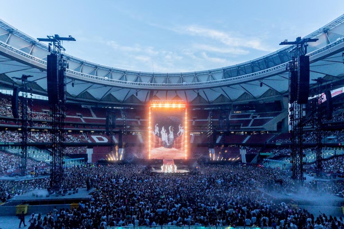 El concierto de Lola Índigo en el Metropolitano de junio, una de las primeras 'victorias' del estadio del Atlético ante el Bernabéu.