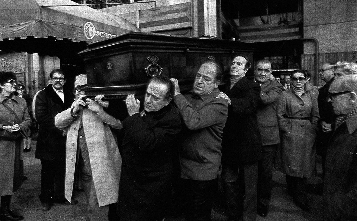 El funeral de Paco Martínez Soria fue multitudinario.