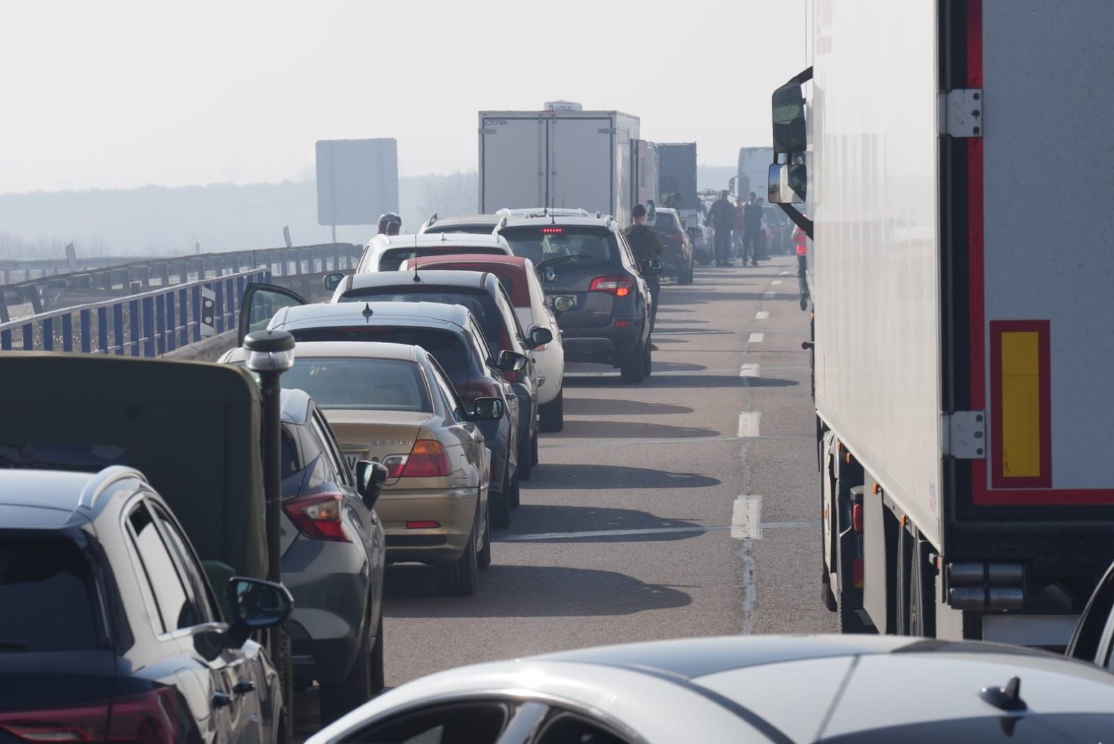 Accidente en la AP-7 en Nules