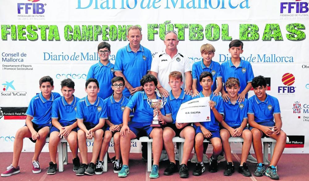 Campeón: Calvià. Infantil Fútbol 7 Mallorca