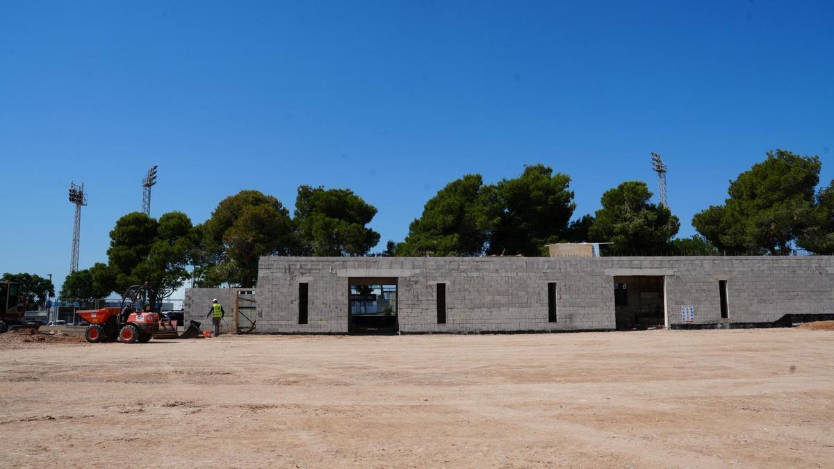 Las obras del Espacio Deportivo Can Misses se completarán el próximo 15 de julio.