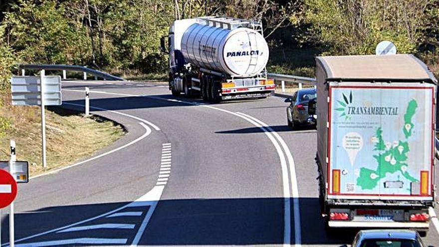 Trànsit de camions ahir a la C-16