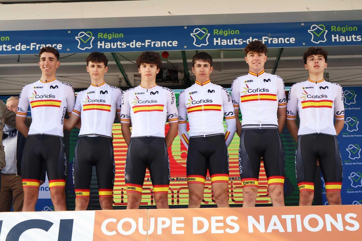 La Selección Española compitió a gran altura en la París-Roubaix Júnior, prueba perteneciente a la Copa de las Naciones de la categoría.