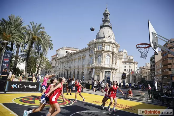 El Circuito 3x3 CaixaBank de baloncesto en Cartagena, en imágenes