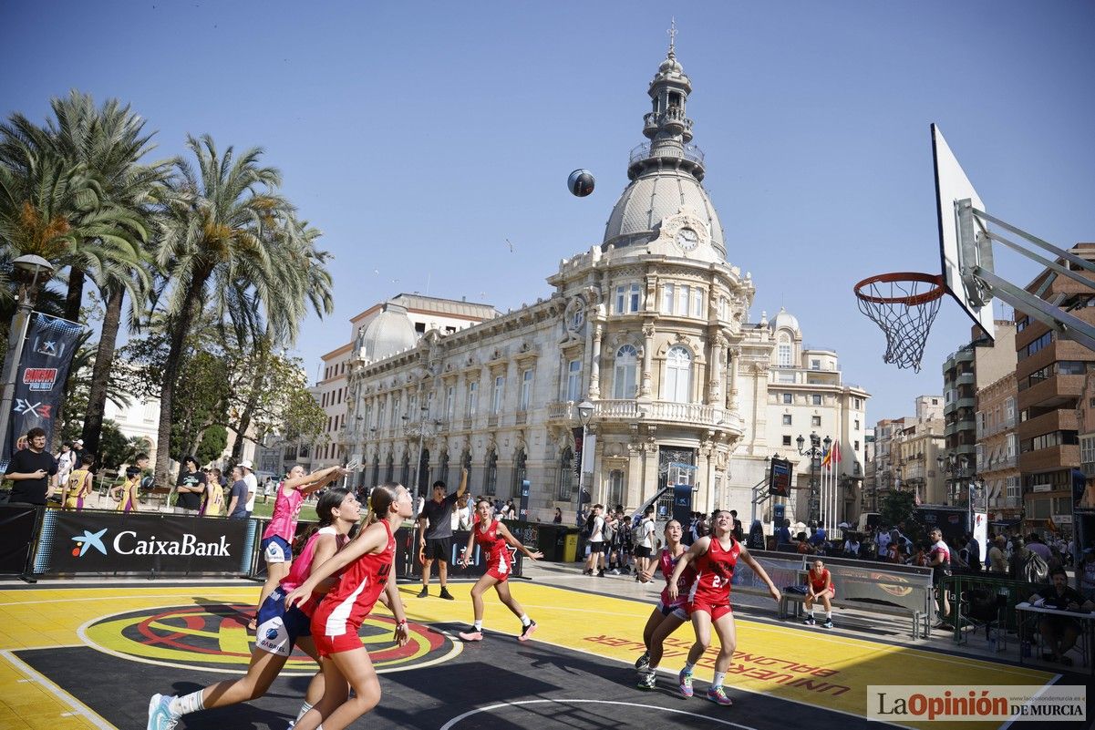 El Circuito 3x3 CaixaBank de baloncesto en Cartagena, en imágenes