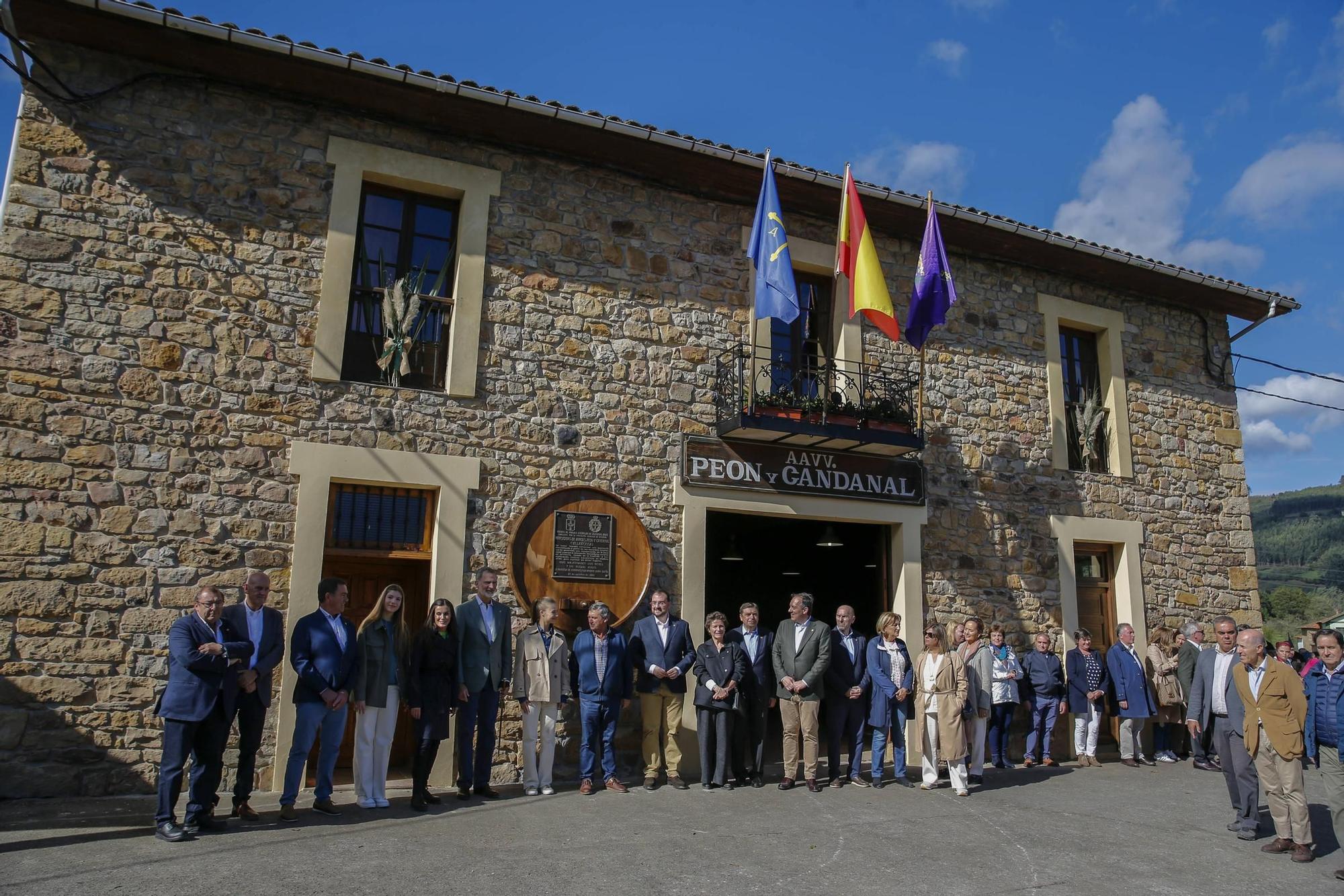 La Familia Real visita Arroes, Peón y Candanal, "Pueblo Ejemplar" 2023