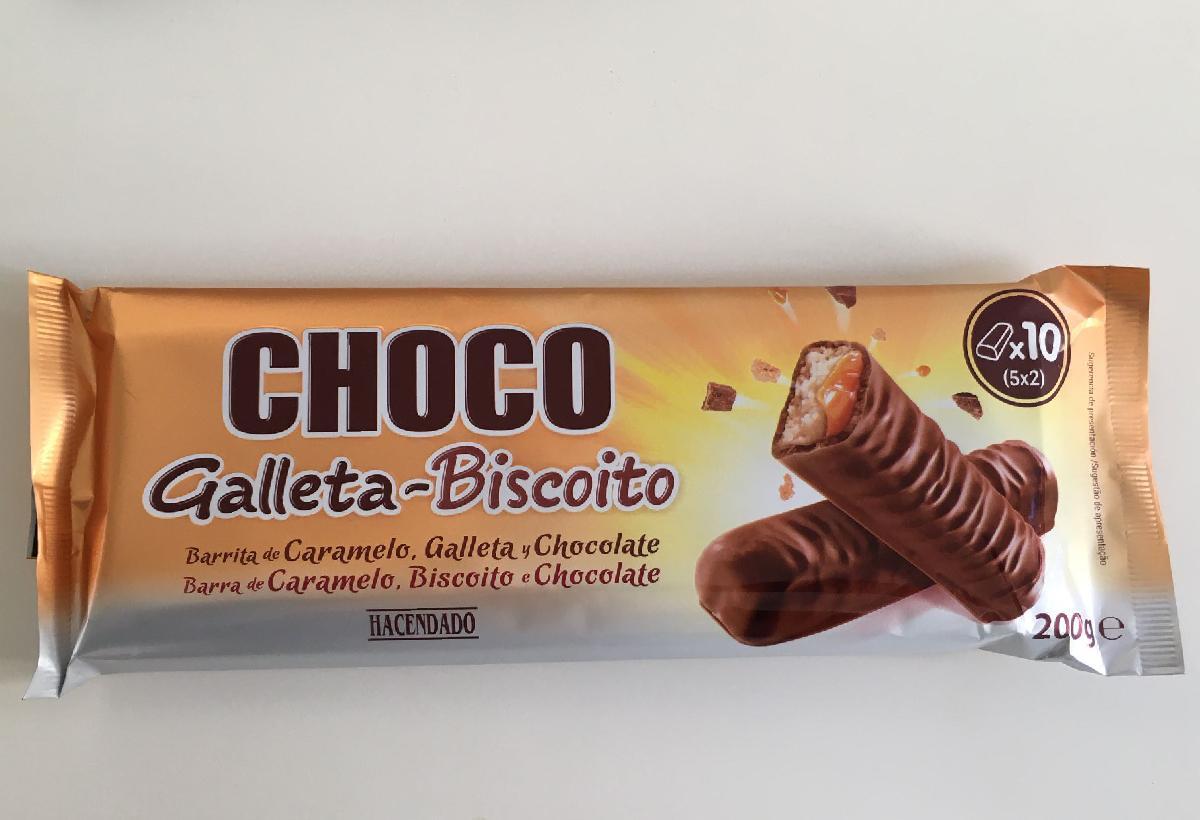 Choco galleta - biscoito de Mercadona, que imita a Twix.