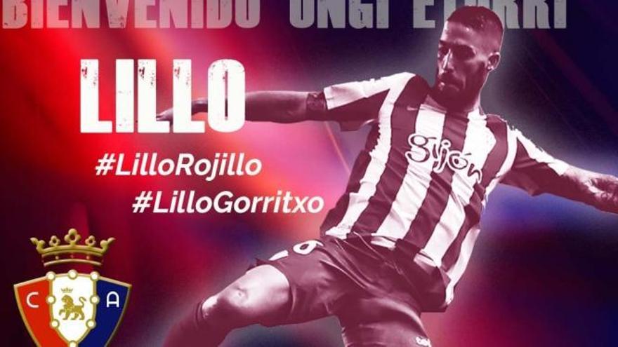 Lillo se desvincula del Sporting  y firma con Osasuna