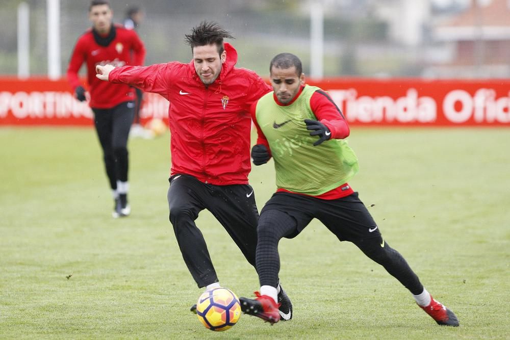 Entrenamiento del Sporting de Gijón