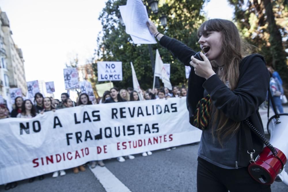 Manifestación de estudiantes contra la LOMCE