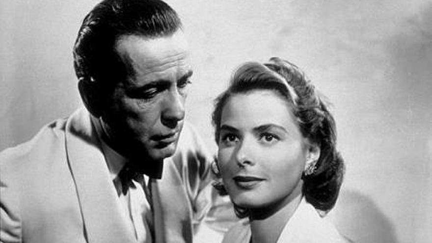 Humphrey Bogart y Ingrid Bergman en &#039;Casablanca&#039;.
