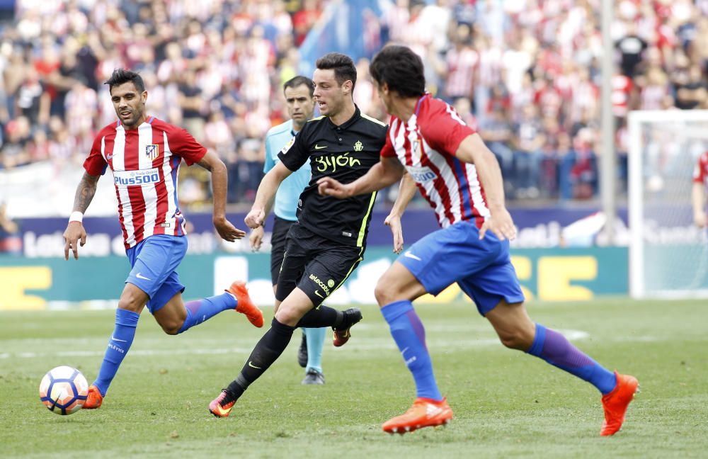 El partido entre el Atlético de Madrid y el Sporting, en imágenes