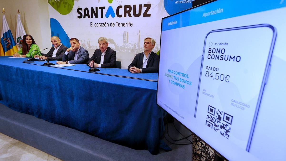 Presentación de la tercera edición de los Bonos Consumo de Santa Cruz.