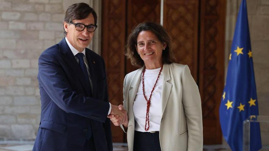 Illa reafirma con Teresa Ribera el compromiso con la transición verde tras el apagón