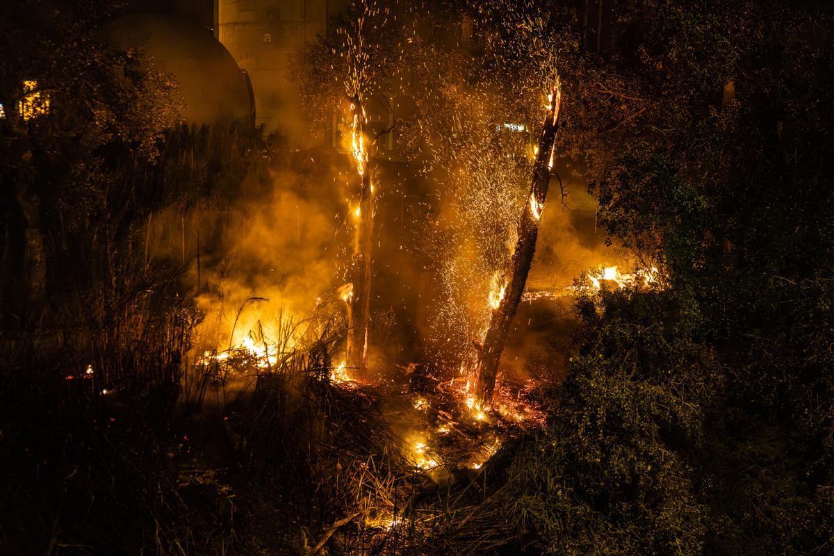 El incendio en el Anoia (Barcelona).
