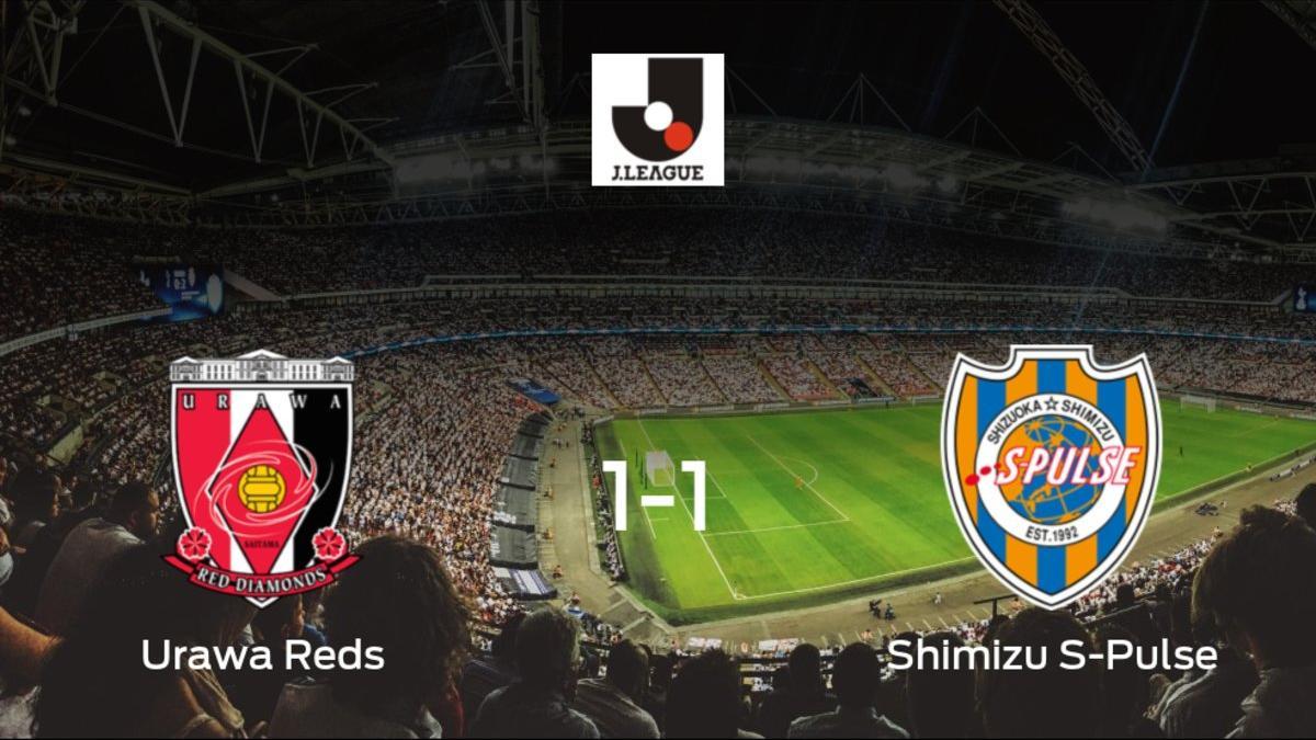 Reparto de puntos en el Saitama Stadium 2002: Urawa Reds 1-1 Shimizu S-Pulse