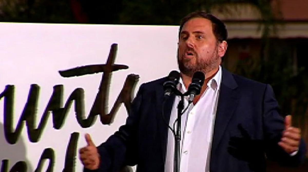 Junqueras es refereix a la reforma del Constitucional a petició del Govern central, en un acte de precampanya al Vendrell.