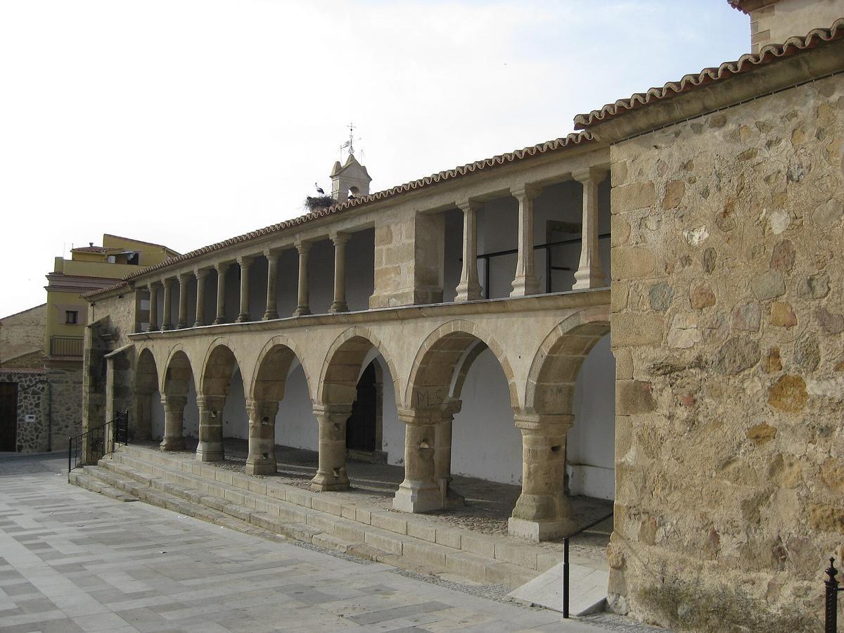 La iglesia parroquial de El Salvador en Almoharín, Cáceres