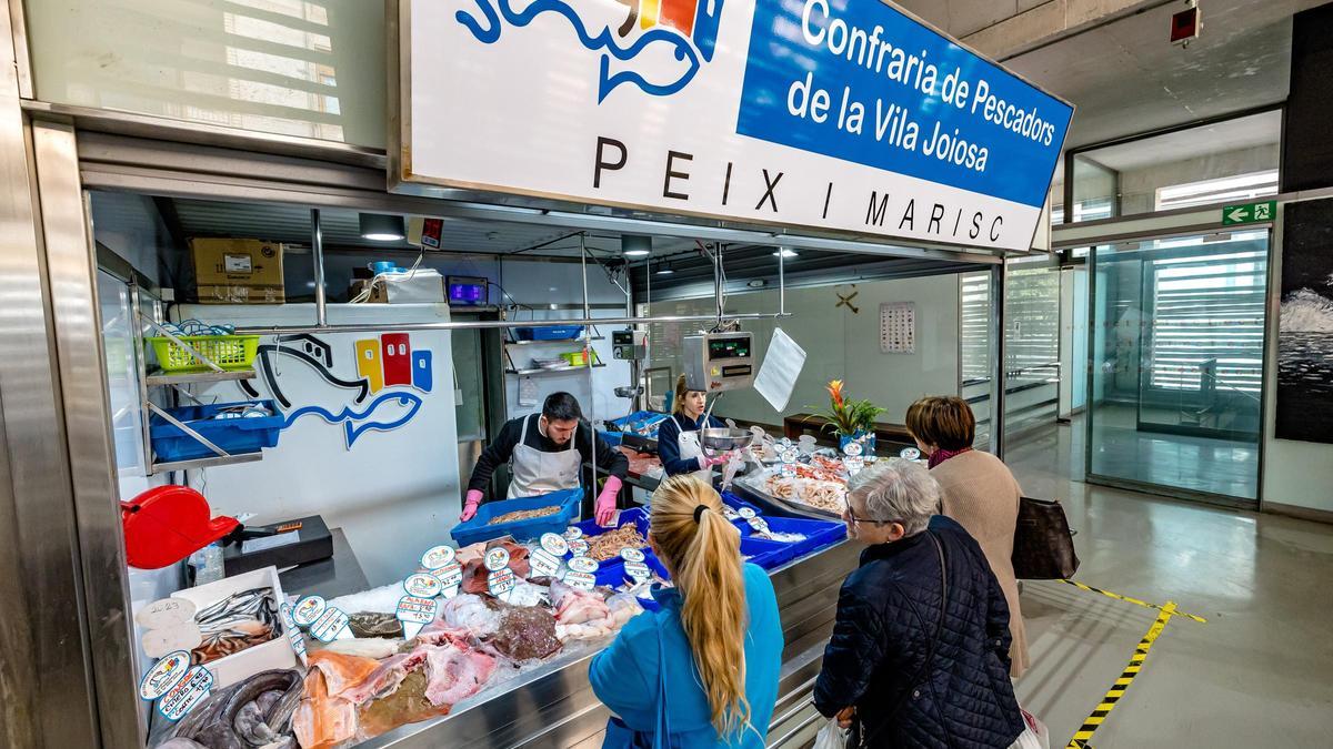 Un puesto del mercado central de La Vila Joiosa, en una imagen de archivo