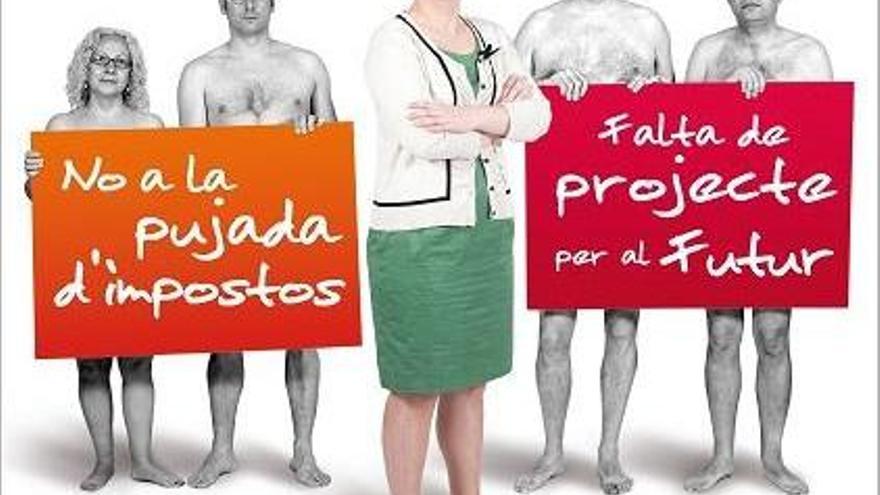 Los candidatos de Compromís per Bétera, en el cartel electoral.