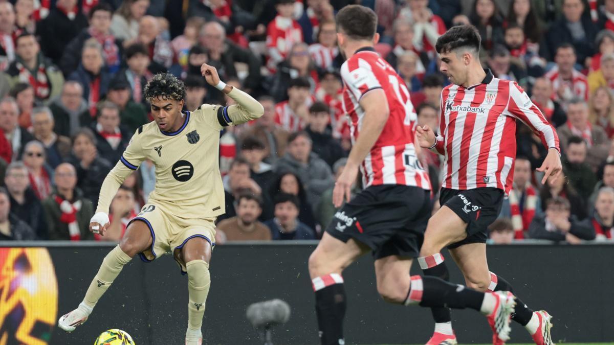 La alineación del FC Barcelona contra el Athletic Club