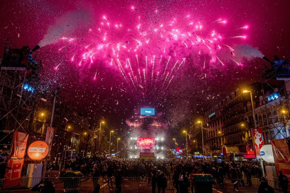 New Year's Eve celebration in Brussels