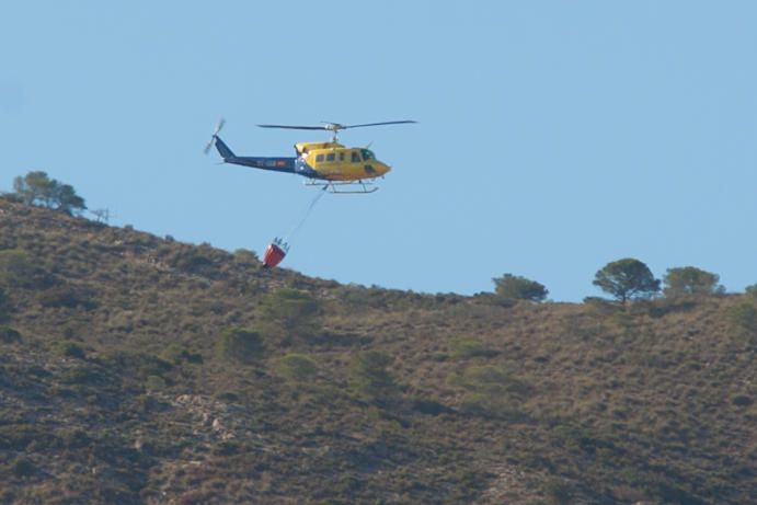 Incendio en la sierra de Crevillent