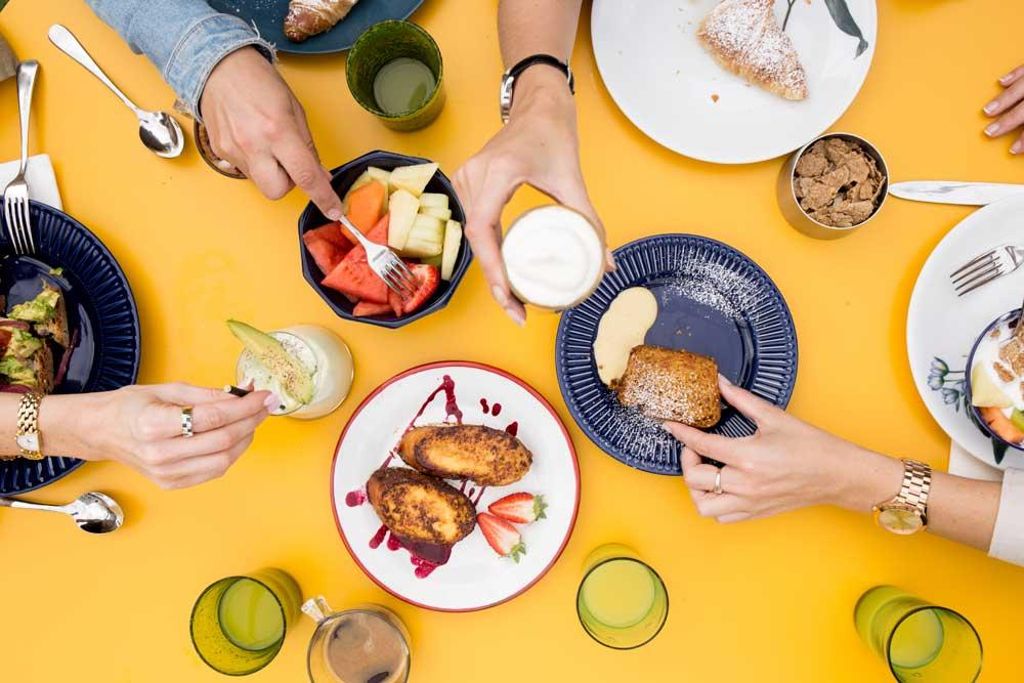 Desayuno en la burbuja. 