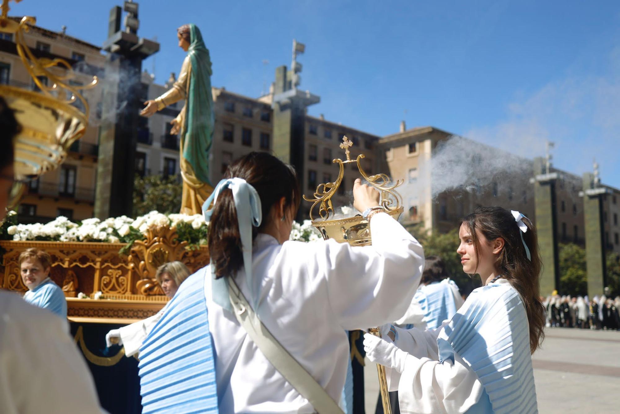 En imágenes | Procesión del Domingo de Resurrección en Zaragoza