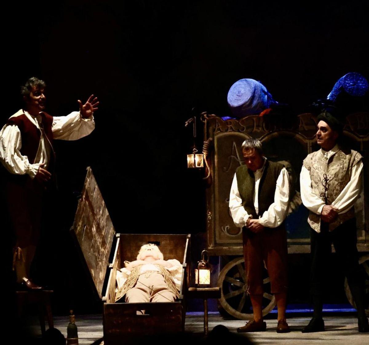 El Jovellanos acoge una obra basada en textos de Quevedo | MARCOS LEÓN