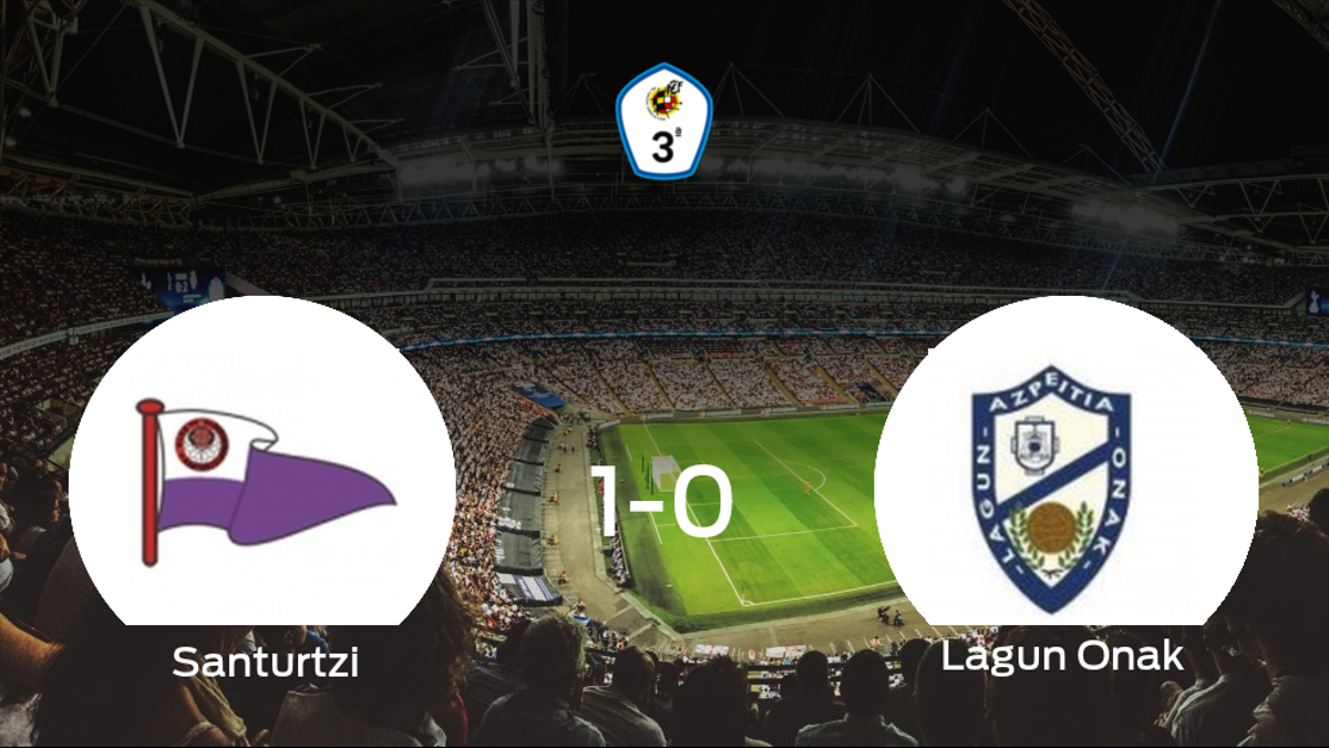 El Santurtzi logra una ajustada victoria en casa frente al Lagun Onak (1-0)